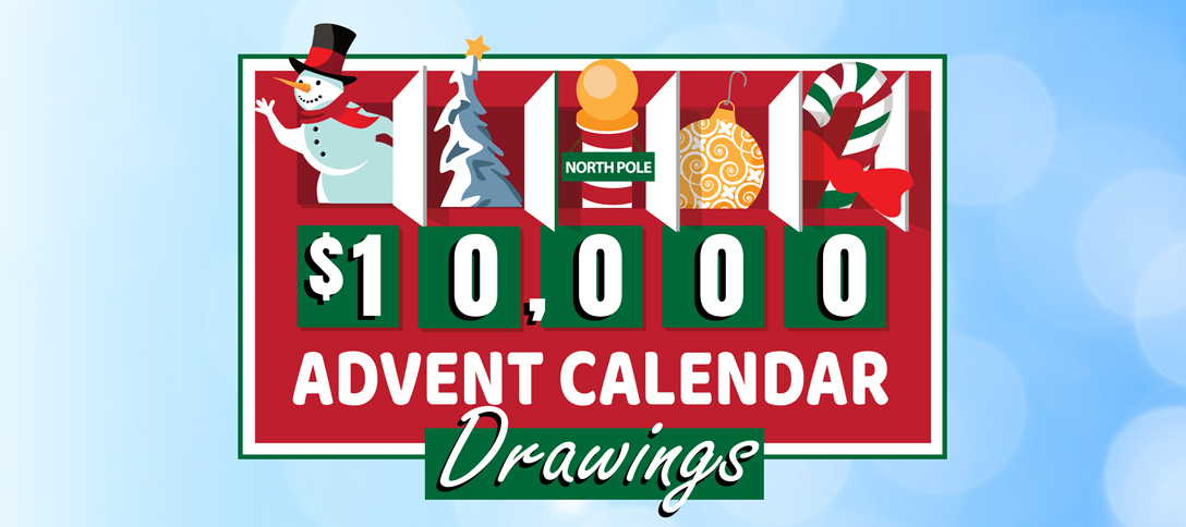 $10,000 Advent Calendar Drawings