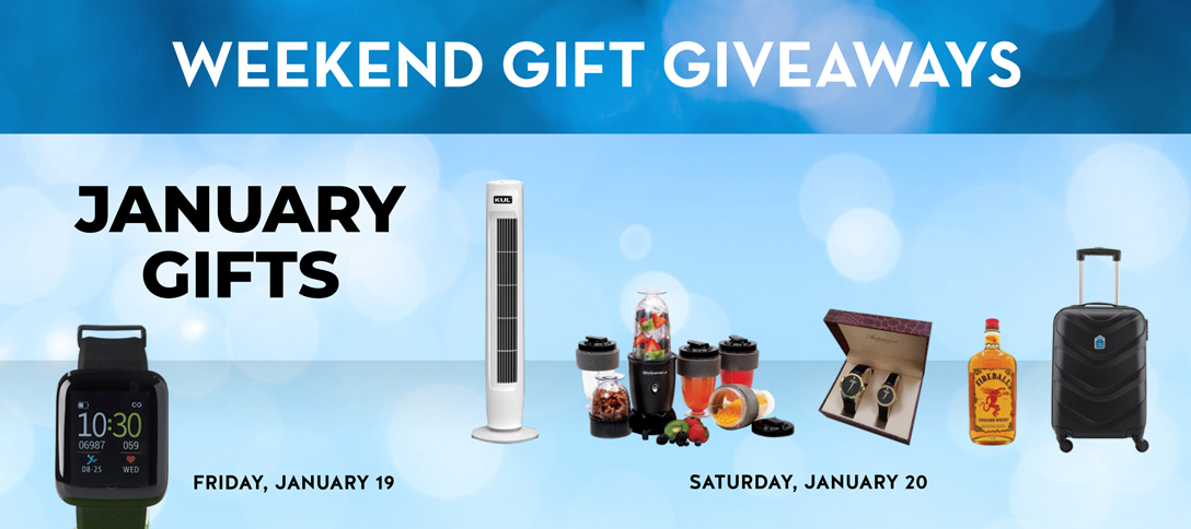 Weekend Gift Giveaways - January 2024