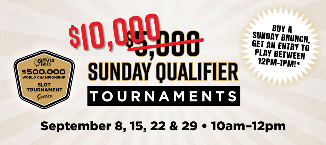 $10,000 Sunday Qualifier Tournaments