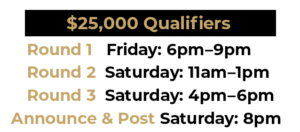 25,000 Qualifier Chart