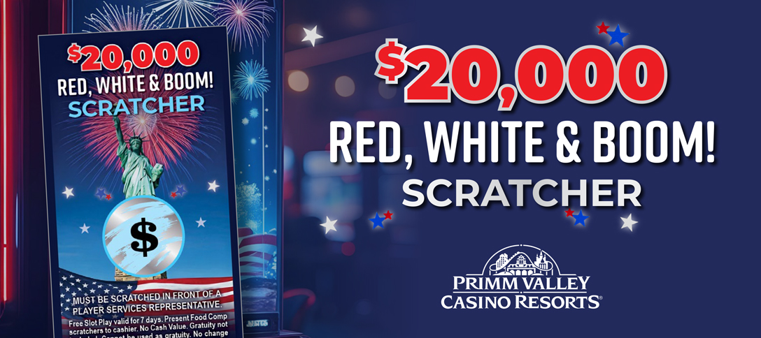 $20,000 Red, White & Boom! Scratcher