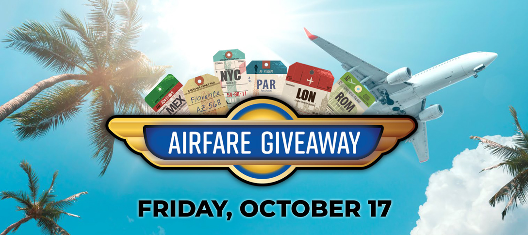 Airfare Giveaway