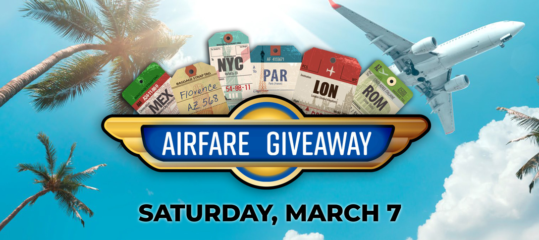 Airfare Giveaway
