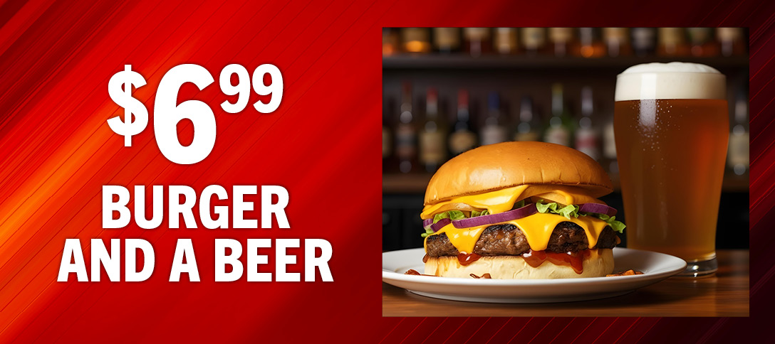6.99 Burger and beer-